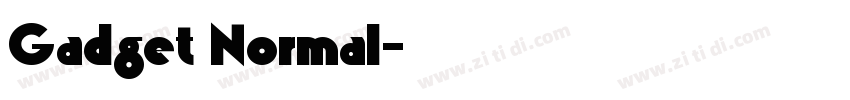 Gadget Normal字体转换